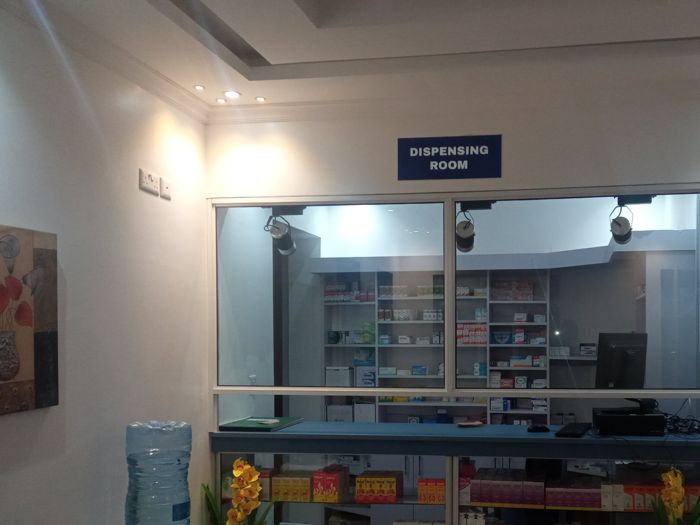 The dispensing room at A.S.E. Dorothea Mission Hospital