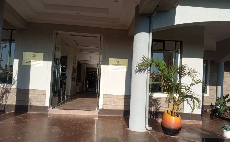The entrance to A.S.E. Dorothea Mission Hospital